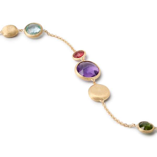 Jaipur Colour Yellow Gold and Semi-Precious Gemstone Bracelet
